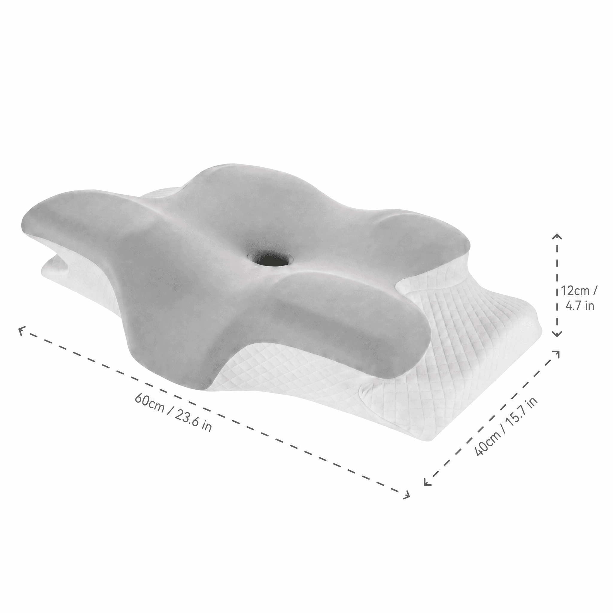 Poduszka ergonomiczna The Sleepr na łóżku w sypialni